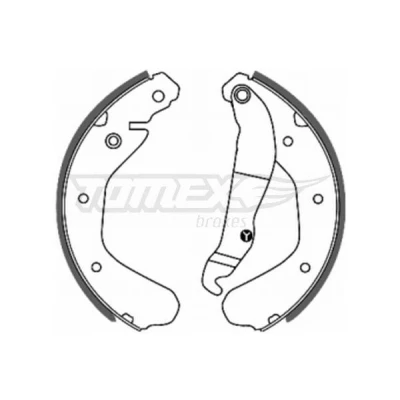 Billede af TOMEX brakes TX 20 15 Bremsebakker bagaksel 200 29 OPEL: Kadett E Cabriolet