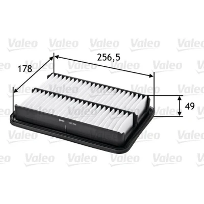 Billede af VALEO 585256 Luftfilter 50 178 260 Filterindsats HYUNDAI: Santa Fe I
