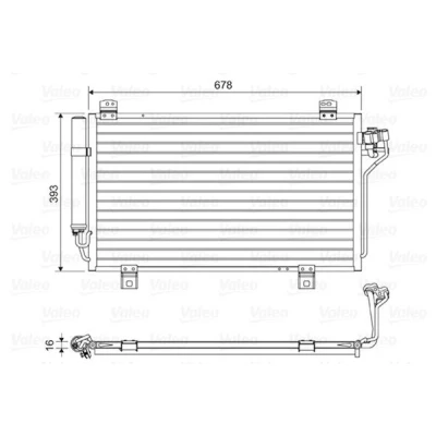 Billede af VALEO 814195 Kondensator med tørrer Aluminium 393