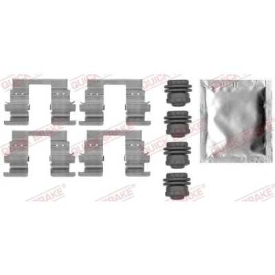 Billede af QUICK BRAKE 109 0013 Tilbehørssæt, skivebremsebelægning OPEL: Astra K Hatchback, Sports Tourer, Insignia B Tourer