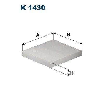 Billede af FILTRON K 1430 Kabinefilter Partikelfilter, Aktivkulfilter 252 224 30