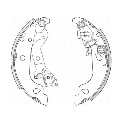 Billede af KRAFT 6023180 Bremsebakker bagaksel 180,0 32,5 med tilbehør, arm FIAT: Punto II Hatchback