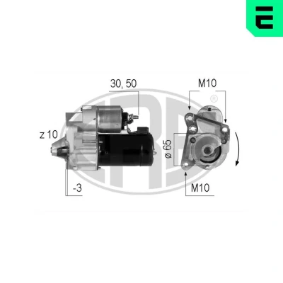 Billede af ERA 220045A Starter 12 1,1 10 RENAULT: Super 5 Hatchback, CLIO 2, Trafic I Bus