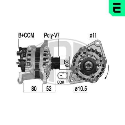 Billede af ERA 209528A Generator 14V 150A IVECO: Daily 6
