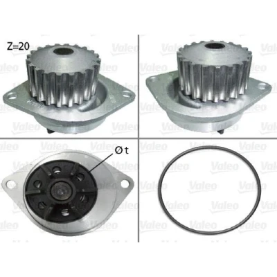 Billede af VALEO 506290 Vandpumpe med pakninger låg PEUGEOT: 206 Hatchback, 106 II CITROËN: Berlingo Van, Saxo Hatchback