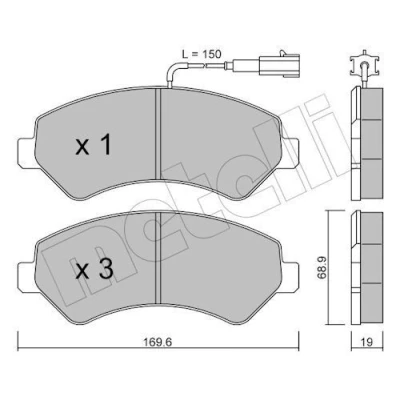 Billede af Bremseklodser METELLI 22 0709 0