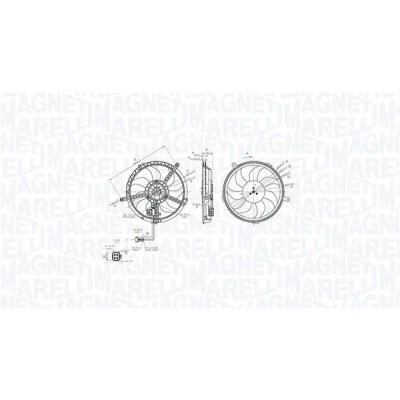Billede af MAGNETI MARELLI 069422850010 Køleventilator 390 12 240