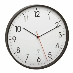 Billede af Radiostyret vægur sort kant 30 cm
