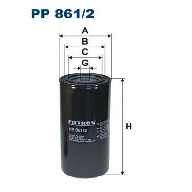 Billede af FILTRON PP 861/2 Brændstoffilter Påskruet filter