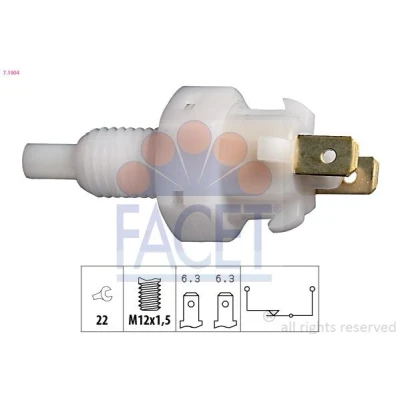 Billede af FACET 7.1004 Bremselyskontakt mekanisk M12x1,5 Made in Italy OE Equivalent