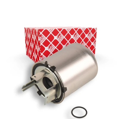 Billede af FEBI BILSTEIN 172172 Brændstoffilter Ledningsfilter, uden filterwarme, med vandaftapningsskrue tætningsring NISSAN: Qashqai 2, X Trail