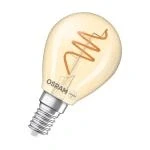 Billede af OSRAM LED Vintage P40 E14 4,9W 922 Spiral Filament gold dæmpbar