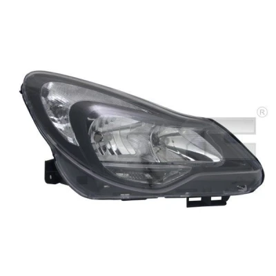 Billede af TYC 20 12629 15 2 Forlygter højre H7, W21/5W, PSY24W, H1 til højrekørsel med elektronisk motor OPEL: Corsa D Hatchback