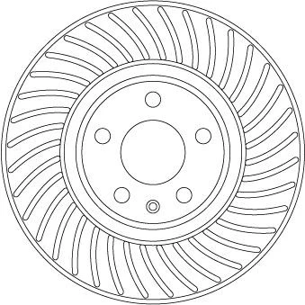 Billede af TRW DF6950S Bremseskiver 318 30 5 112 ventileret lakeret højkarboniseret AUDI: A4 B9 Avant, A6 C8 Sedan