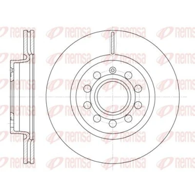 Billede af REMSA 6647.10 Bremseskiver foraksel 279,9, 279,9 22 9 ventileret VOLKSWAGEN: Golf 6, 4, 5, SKODA: Octavia 2 Combi, II Hatchback