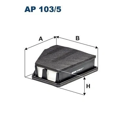 Billede af FILTRON AP 103/5 Luftfilter 60 229,5 236 Filterindsats HONDA: CIVIC 9, 9 Tourer