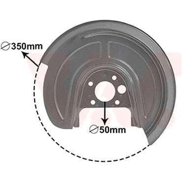 Billede af VAN WEZEL 5892373 Ankerplade Bagaksel venstre VOLKSWAGEN: Golf 4, 4 Variant, Bora Sedan, SEAT: Leon I Hatchback, Toledo 2 Limousine