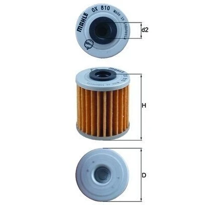 Billede af MAHLE ORIGINAL OX 810 Oliefilter Filterindsats