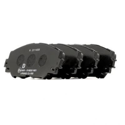 Billede af DELPHI LP2002 Bremseklodser Ikke forberedt til slidindikator uden anti knirke plade tilbehør TOYOTA: Yaris III Hatchback, Verso, Auris Hatchback