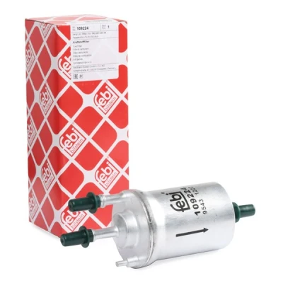Billede af FEBI BILSTEIN 109224 Brændstoffilter Ledningsfilter med trykregulator VOLKSWAGEN: Polo V Hatchback, Golf 5, SKODA: Fabia 2, Roomster, SEAT: Ibiza 4 ST
