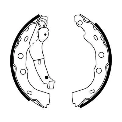 Billede af ABE C08027ABE Bremsebakker bagaksel 200 32 BOSCH SUZUKI: SWIFT 2