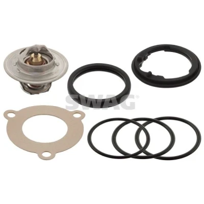 Billede af SWAG 30 93 8708 Termostat 87 med pakninger VOLKSWAGEN: Golf 6, 5, Touran I, AUDI: A4 B7 Avant, A3 Sportback, A6 C6 Avant