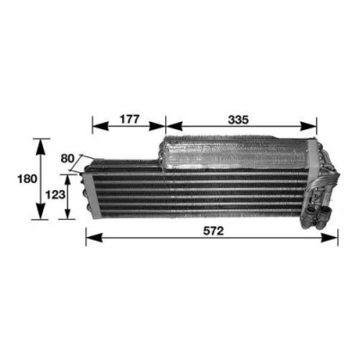 Billede af MAHLE ORIGINAL AE 37 000S Fordamper uden ekspansionsventil