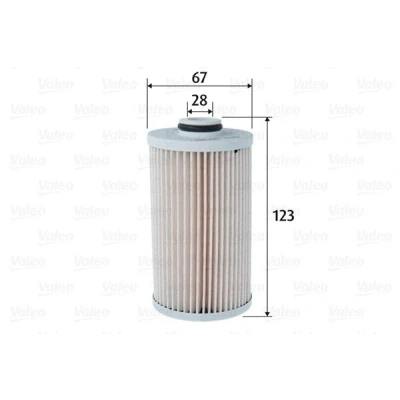 Billede af VALEO 587083 Brændstoffilter Filterindsats HONDA: ACCORD 8, CR V 3, 8 Kombi