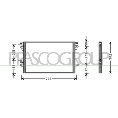 Billede af PRASCO RN085C001 Kondensator 15 Aluminium 800 RENAULT: LAGUNA 2