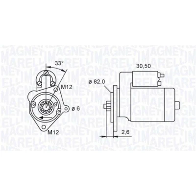 Billede af MAGNETI MARELLI 063721392010 Starter 12 2 9 AUDI: A6 C7 Avant, A4 B7 C6 SKODA: Superb II Stationcar
