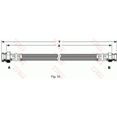 Billede af TRW PHA135 Bremseslange 270 M10x1 MITSUBISHI: Pajero Sport 1 SUV