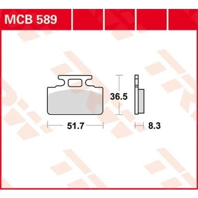 Billede af TRW Organic Allround MCB589 Bremseklodser
