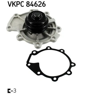 Billede af SKF VKPC 84626 Vandpumpe med pakninger plastik til multi v remsdrift FORD: MONDEO 3, 3 Kombi, Maverick SUV