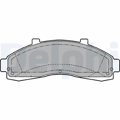 Billede af DELPHI LP1625 Bremseklodser med akustisk advarsel for slid anti knirke plade uden tilbehør FORD USA: Explorer Mk2