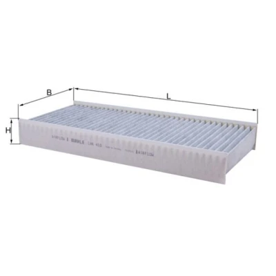 Billede af MAHLE ORIGINAL LAK 410 Kabinefilter Aktivkulfilter 376,0 175 48,0 FIAT: Scudo II, TOYOTA: Proace I Van / Stationcar