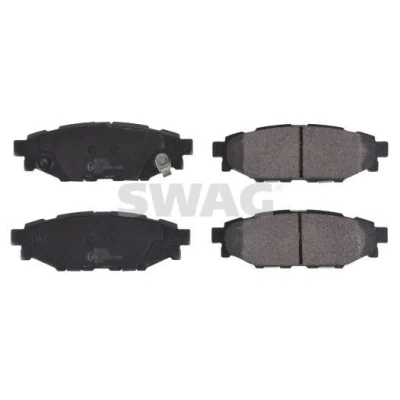 Billede af SWAG 33 10 7329 Bremseklodser bagaksel med akustisk advarsel for slid SUBARU: Forester IV, Legacy 4, XV I, TOYOTA: GT86 Coupe