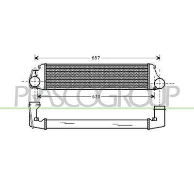 Billede af PRASCO BM018N001 Intercooler BMW: 3 Touring, Sedan