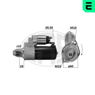 Billede af ERA 220947A Starter 12 1,4 10 MERCEDES BENZ: E klasse Sedan, T modell