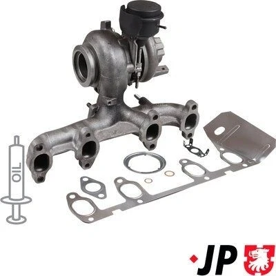 Billede af JP GROUP 1117406600 Turbolader inkl. pakningssæt VOLKSWAGEN: Touran I, Caddy 3, SEAT: Ibiza 4 Sportcoupe, Altea,