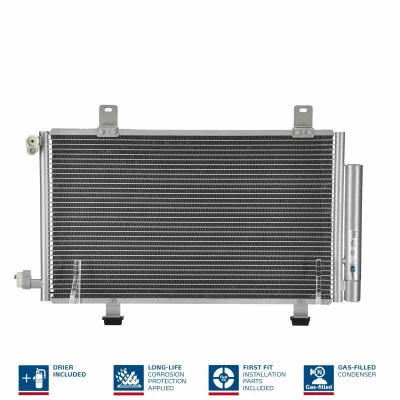Billede af NISSENS 94979 Kondensator med tørrer Aluminium 628 R 134a SUZUKI: SX4 I Hatchback, Sedan
