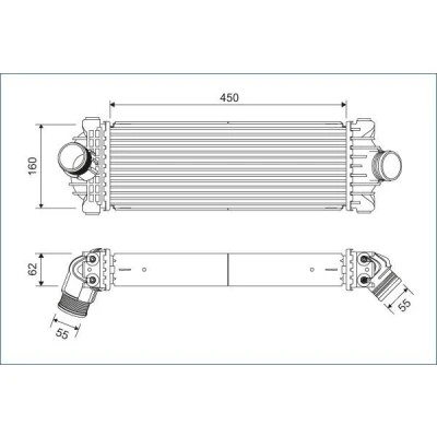 Billede af VALEO 822933 Intercooler FORD: Transit Custom V362 Van