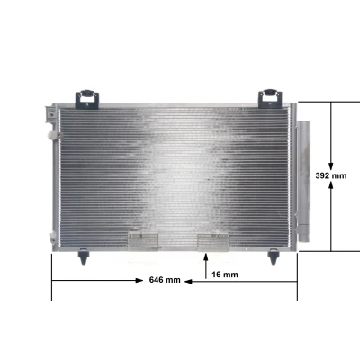 Billede af MAHLE ORIGINAL AC 814 000S Kondensator med tørrer 606 TOYOTA: Avensis II Station Wagon, Sedan