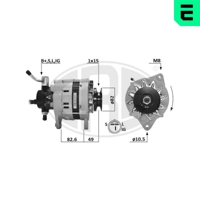 Billede af ERA 209670A Generator 14V 80A