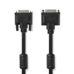 Billede af DVI kabel I 24+5 pin Han 24 + 5 hun 2560x1600 Nikkelplateret 2.00 m PVC Sort Plastikpose