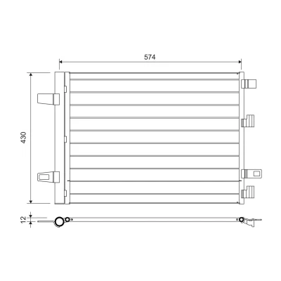 Billede af VALEO 812883 Kondensator med tørrer 12 9 Aluminium 427