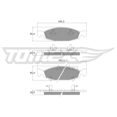 Billede af Bremseklodser TOMEX Brakes TX 14 89