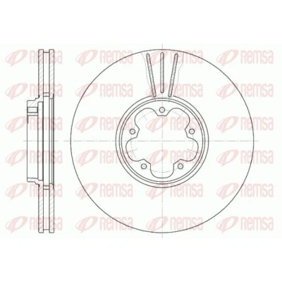Billede af REMSA 6608.10 Bremseskiver foraksel 294, 294 24,3 5 ventileret FORD: Transit Mk5 Bus, Ladvogn/Chassis