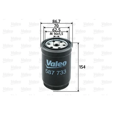 Billede af VALEO 587733 Brændstoffilter Påskruet filter FIAT: Ducato II Ladvogn/Chassis, Van, Bus, BMW: 3 Sedan