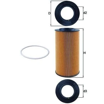 Billede af MAHLE ORIGINAL OX 434D Oliefilter Filterindsats