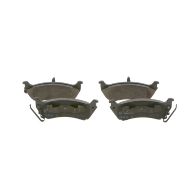 Billede af BOSCH 0 986 424 648 Bremseklodser Low Metallic med akustisk advarsel for slid anti knirke plade, monteringsvejledning MERCEDES BENZ: ML klasse